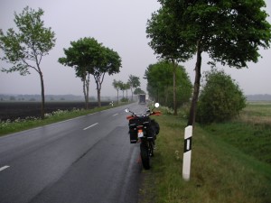 Heute Start im Regen