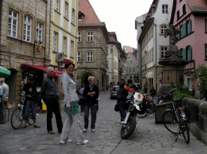 Gruppe scheuer Holländer in Bamberg